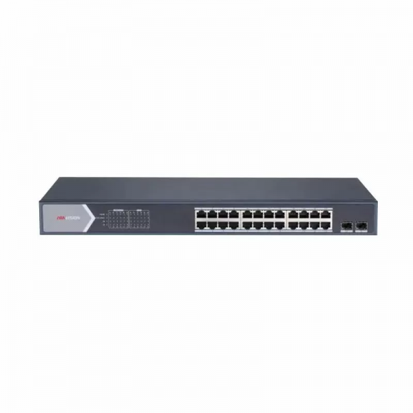 Hikvision DS-3E1526P-SI - 26 puertos - Gigabit - Conmutador - 24x PoE